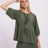 TILTIL Miriam Blouse Tie Army - Things I Like Things I Love