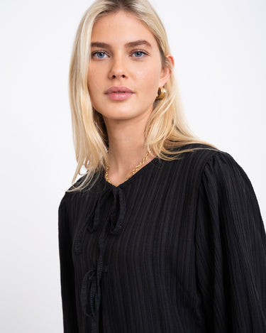 TILTIL Miriam Blouse Tie Black - Things I Like Things I Love