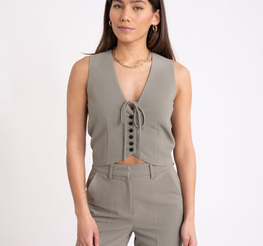 TILTIL Misha Gilet Grey Green - Things I Like Things I Love