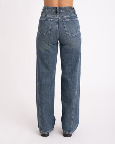 TILTIL Missy Blue Green Wash Relaxed Seam Jeans - Things I Like Things I Love