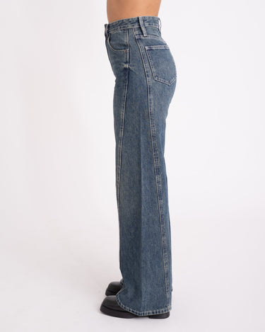 TILTIL Missy Blue Green Wash Relaxed Seam Jeans - Things I Like Things I Love