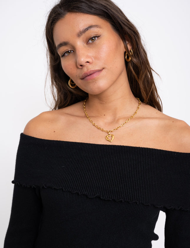 TILTIL Moggy Off Shoulder Black One Size - Things I Like Things I Love