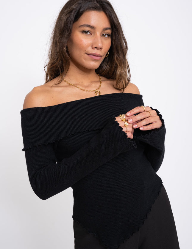 TILTIL Moggy Off Shoulder Black One Size - Things I Like Things I Love