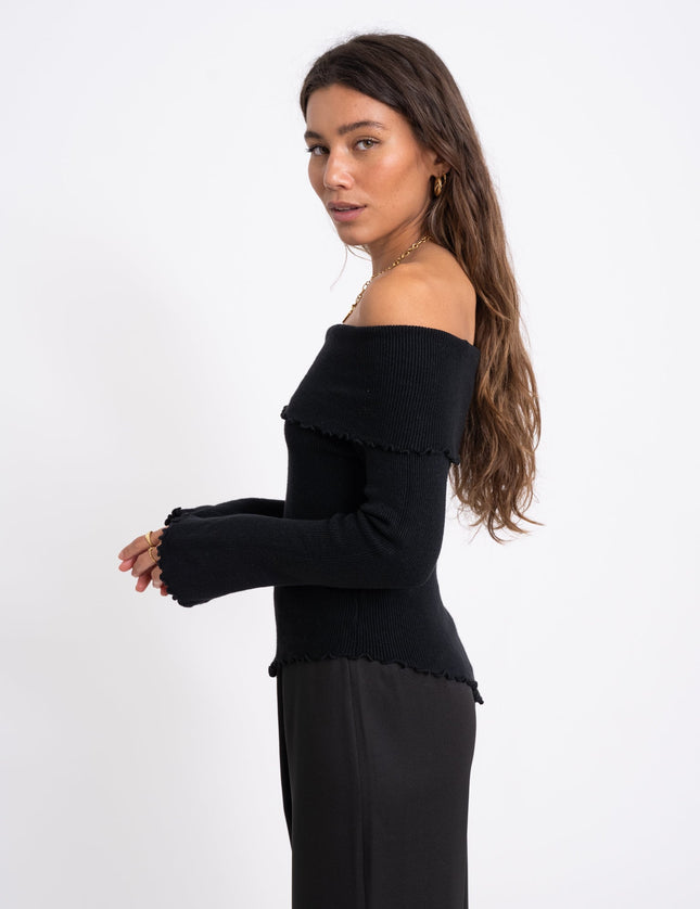 TILTIL Moggy Off Shoulder Black One Size - Things I Like Things I Love