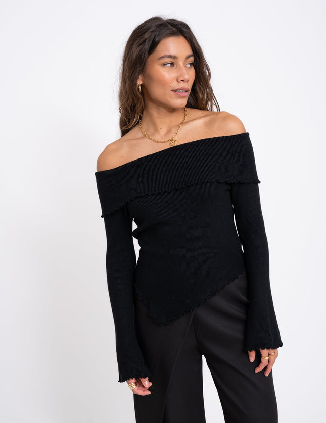 TILTIL Moggy Off Shoulder Black One Size - Things I Like Things I Love