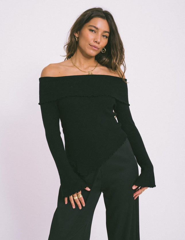 TILTIL Moggy Off Shoulder Black One Size - Things I Like Things I Love