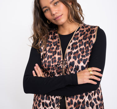 TILTIL Mona Gilet Leopard Brown - Things I Like Things I Love