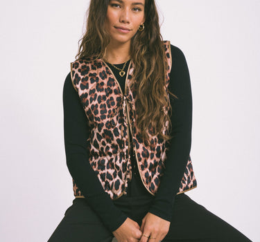 TILTIL Mona Gilet Leopard Brown - Things I Like Things I Love