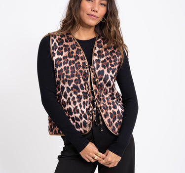 TILTIL Mona Gilet Leopard Brown - Things I Like Things I Love