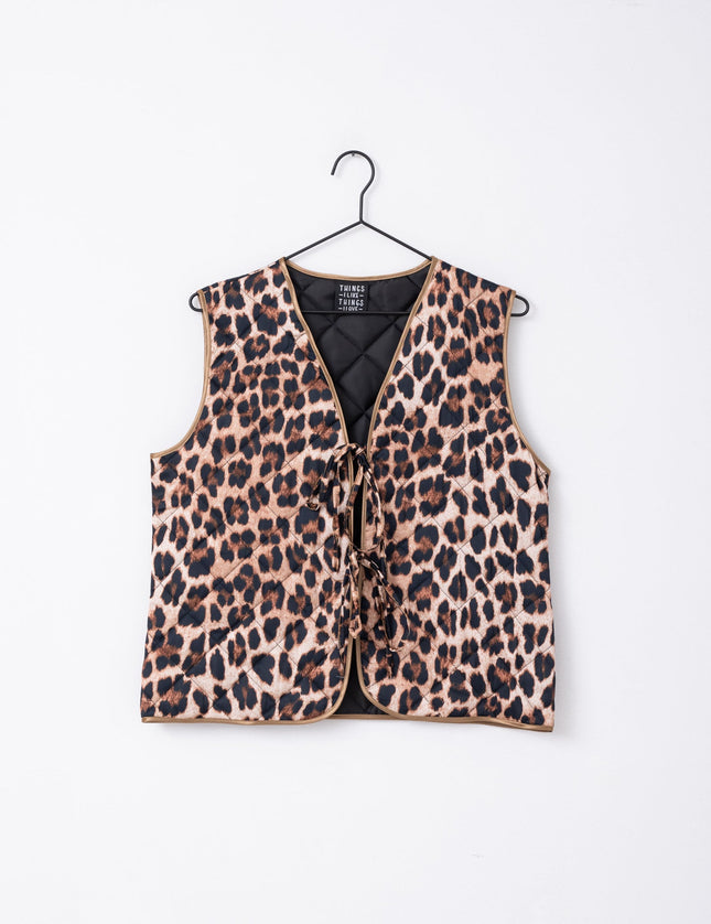 TILTIL Mona Gilet Leopard Brown - Things I Like Things I Love