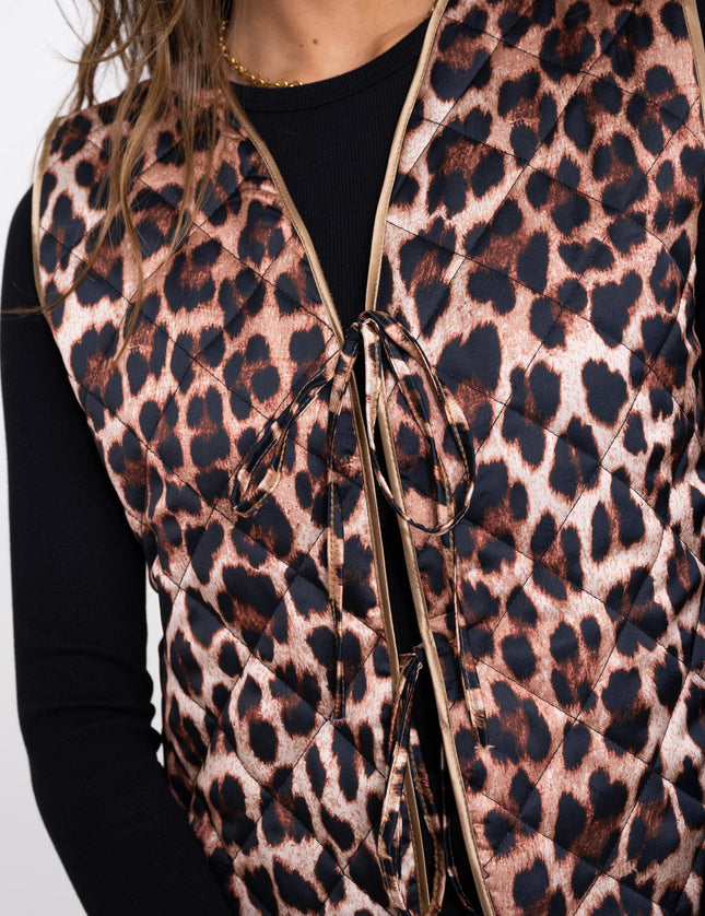 TILTIL Mona Gilet Leopard Brown - Things I Like Things I Love