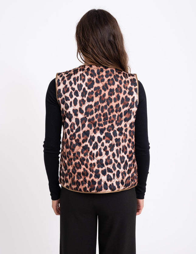 TILTIL Mona Gilet Leopard Brown - Things I Like Things I Love