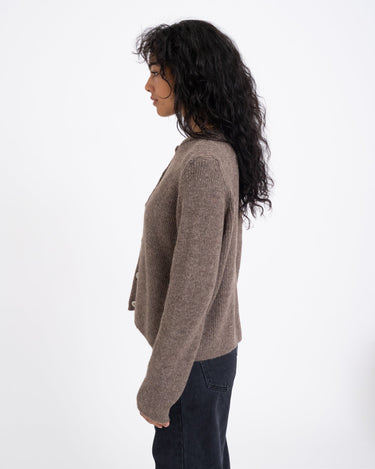 TILTIL Monica Cardigan Melange Brown One Size - Things I Like Things I Love