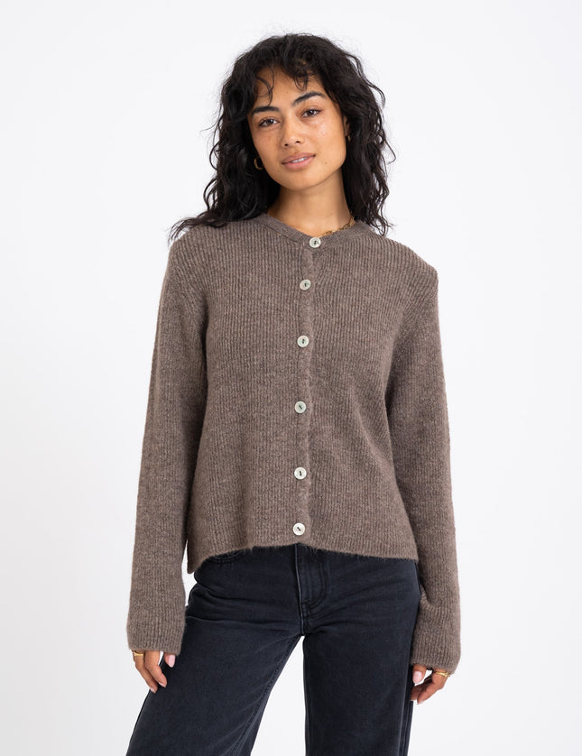 TILTIL Monica Cardigan Melange Brown One Size - Things I Like Things I Love