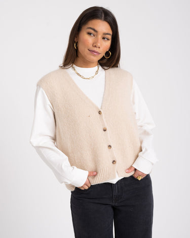 TILTIL Monica Gilet Cream One Size - Things I Like Things I Love