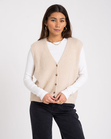 TILTIL Monica Gilet Cream One Size - Things I Like Things I Love