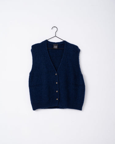 TILTIL Monica Gilet Melange Blue One Size - Things I Like Things I Love