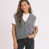 TILTIL Monica Gilet Melange Grey One Size - Things I Like Things I Love