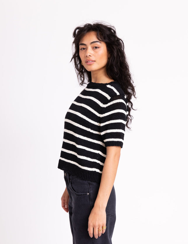 TILTIL Nanda Stripe Knit Black White One Size - Things I Like Things I Love