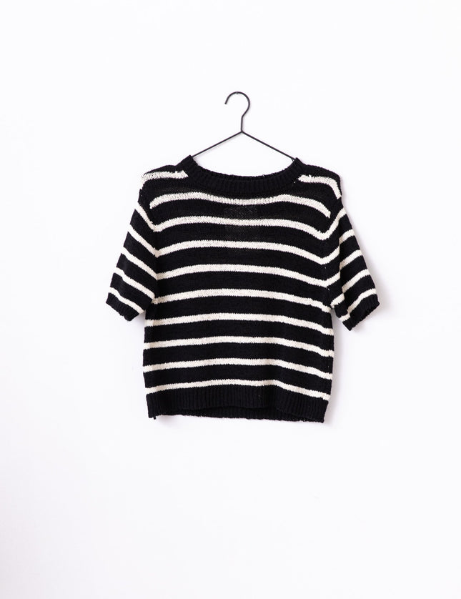 TILTIL Nanda Stripe Knit Black White One Size - Things I Like Things I Love