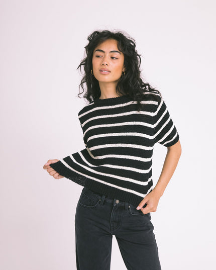 TILTIL Nanda Stripe Knit Black White One Size - Things I Like Things I Love