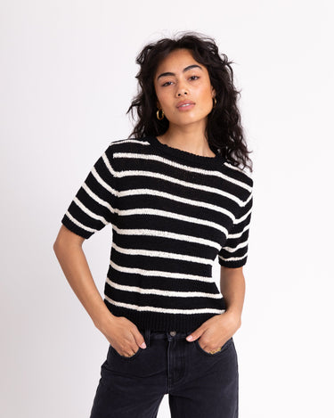 TILTIL Nanda Stripe Knit Black White One Size - Things I Like Things I Love