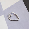 TILTIL Necklace Charm Open Heart Silver - Things I Like Things I Love