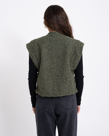 TILTIL Nomi Gilet Green Embroidery - Things I Like Things I Love