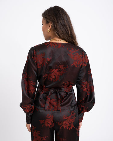 TILTIL Nova Blouse Red Print - Things I Like Things I Love