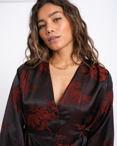 TILTIL Nova Blouse Red Print - Things I Like Things I Love