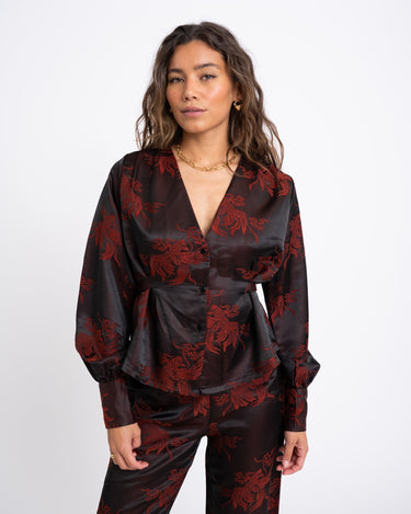 TILTIL Nova Blouse Red Print - Things I Like Things I Love