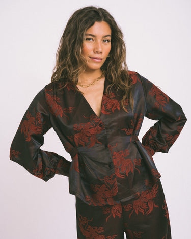 TILTIL Nova Blouse Red Print - Things I Like Things I Love