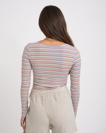 TILTIL Orian Stripe Longsleeve Rose Blue - Things I Like Things I Love