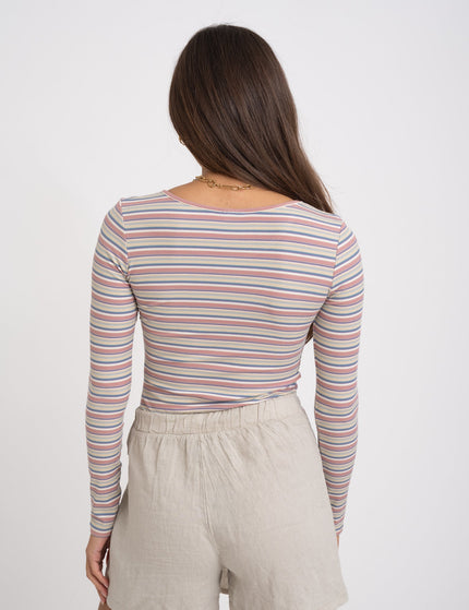 TILTIL Orian Stripe Longsleeve Rose Blue - Things I Like Things I Love