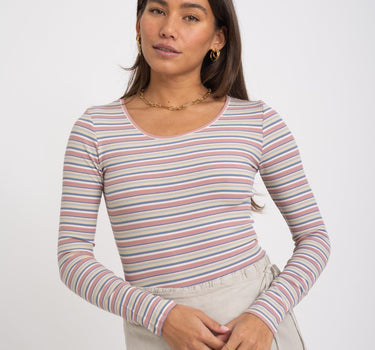 TILTIL Orian Stripe Longsleeve Rose Blue - Things I Like Things I Love