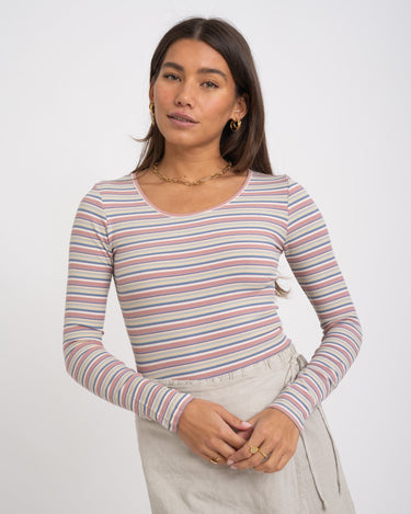 TILTIL Orian Stripe Longsleeve Rose Blue - Things I Like Things I Love