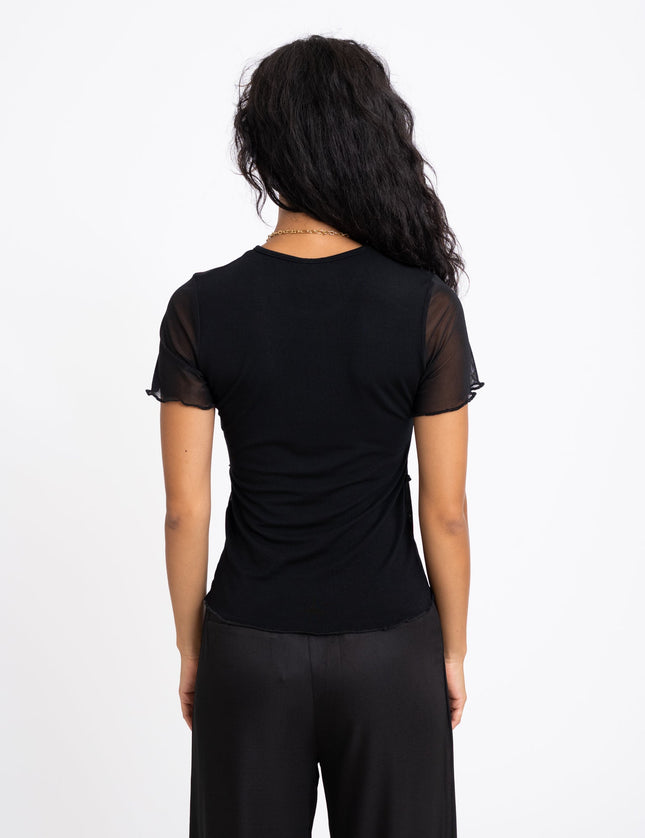 TILTIL Ossie Tee Black Mesh - Things I Like Things I Love