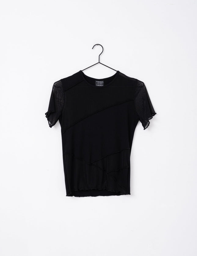 TILTIL Ossie Tee Black Mesh - Things I Like Things I Love