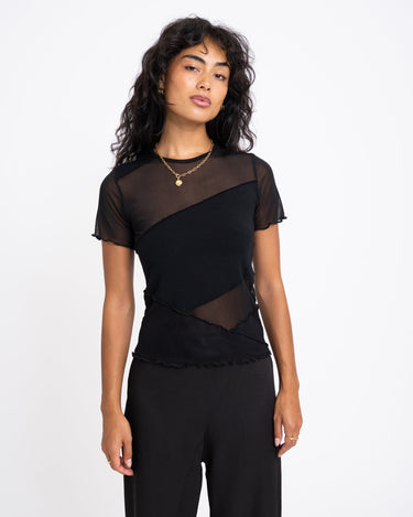 TILTIL Ossie Tee Black Mesh - Things I Like Things I Love