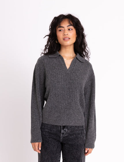 TILTIL Pero Polo Knit Grey - Things I Like Things I Love