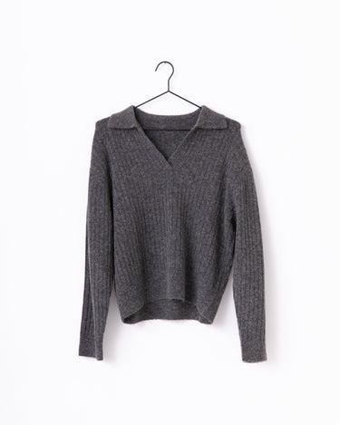 TILTIL Pero Polo Knit Grey - Things I Like Things I Love