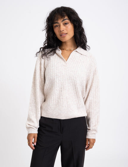 TILTIL Pero Polo Knit Oatmeal - Things I Like Things I Love