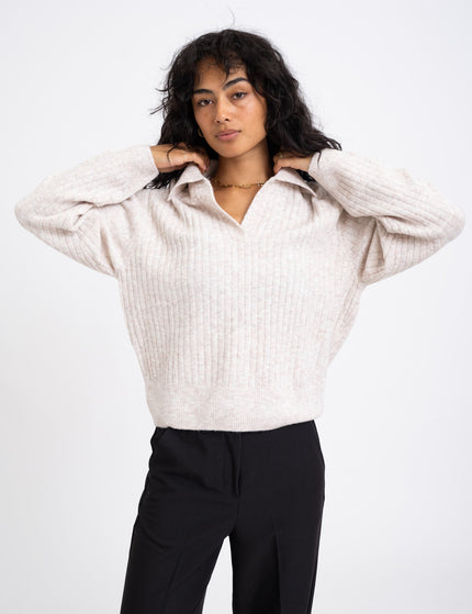 TILTIL Pero Polo Knit Oatmeal - Things I Like Things I Love