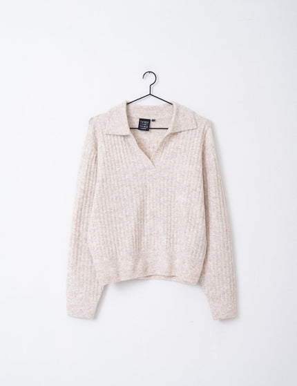 TILTIL Pero Polo Knit Oatmeal - Things I Like Things I Love