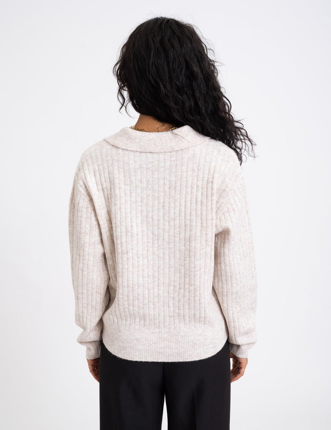 TILTIL Pero Polo Knit Oatmeal - Things I Like Things I Love