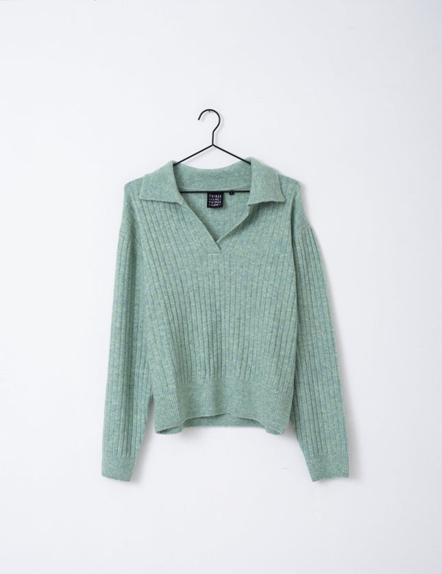 TILTIL Pero Polo Knit Turquoise - Things I Like Things I Love