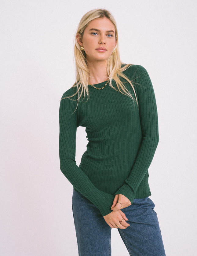 TILTIL Pipa Knit Petrol Green One Size - Things I Like Things I Love