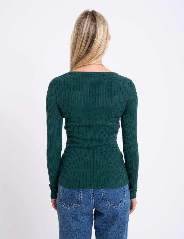 TILTIL Pipa Knit Petrol Green One Size - Things I Like Things I Love