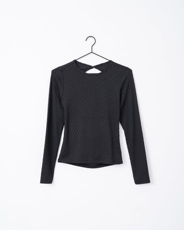 TILTIL Polly Open Back Structure Longsleeve Black - Things I Like Things I Love