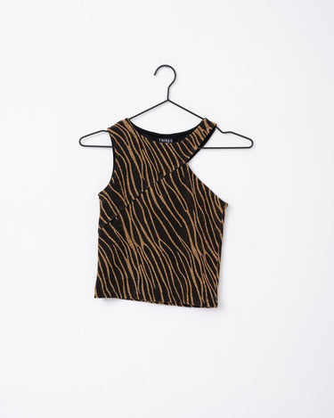 TILTIL Rachelle Top Zebra Black Gold - Things I Like Things I Love